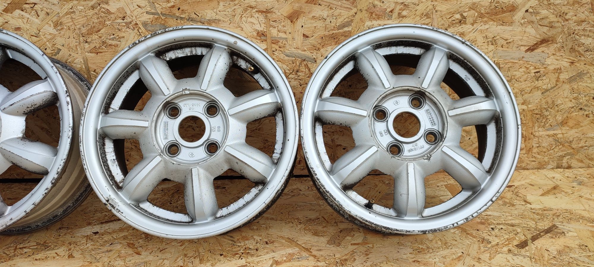 Mazda MX5 felgi aluminiowe 14" 4x100 ET45 oldschool retro