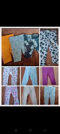 Paczka Legginsy 10 sztuk rozmiar 74/80smyk,hm itp