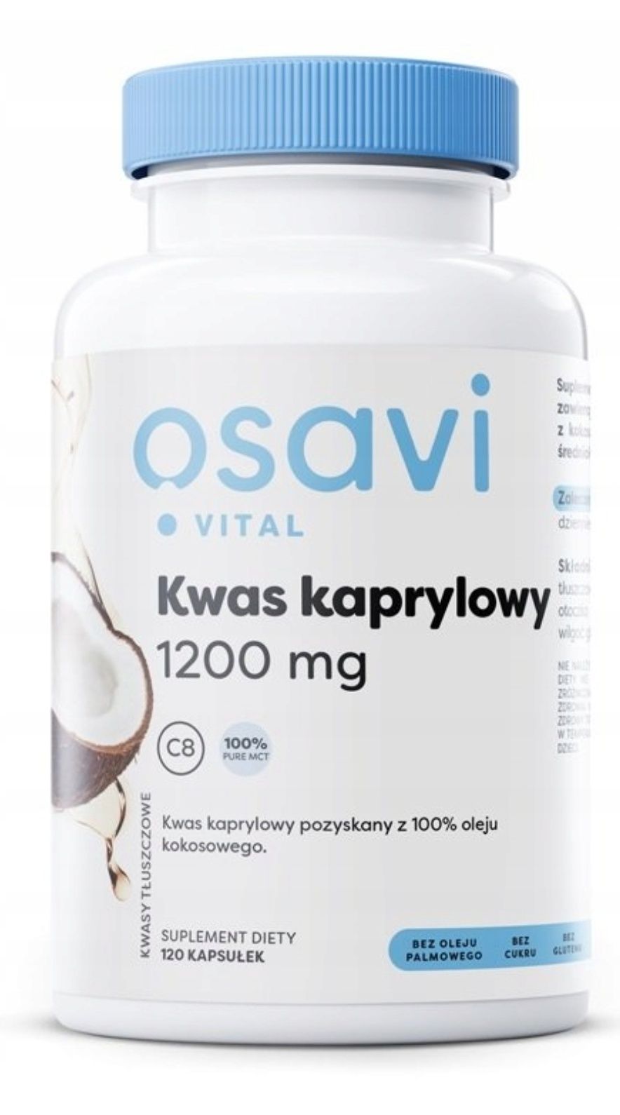 Osavi Kwas kaprylowy 1200 mg (120 kapsułek)