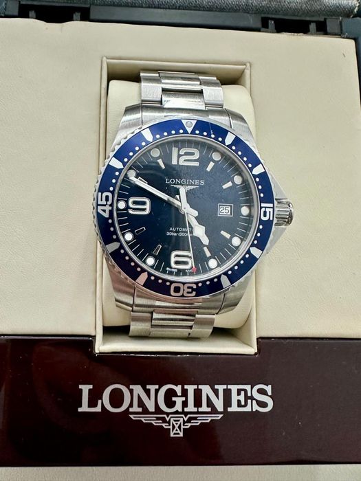 Longines Hydroconquest Automatico 44mm Azul - Com caixa e documentos