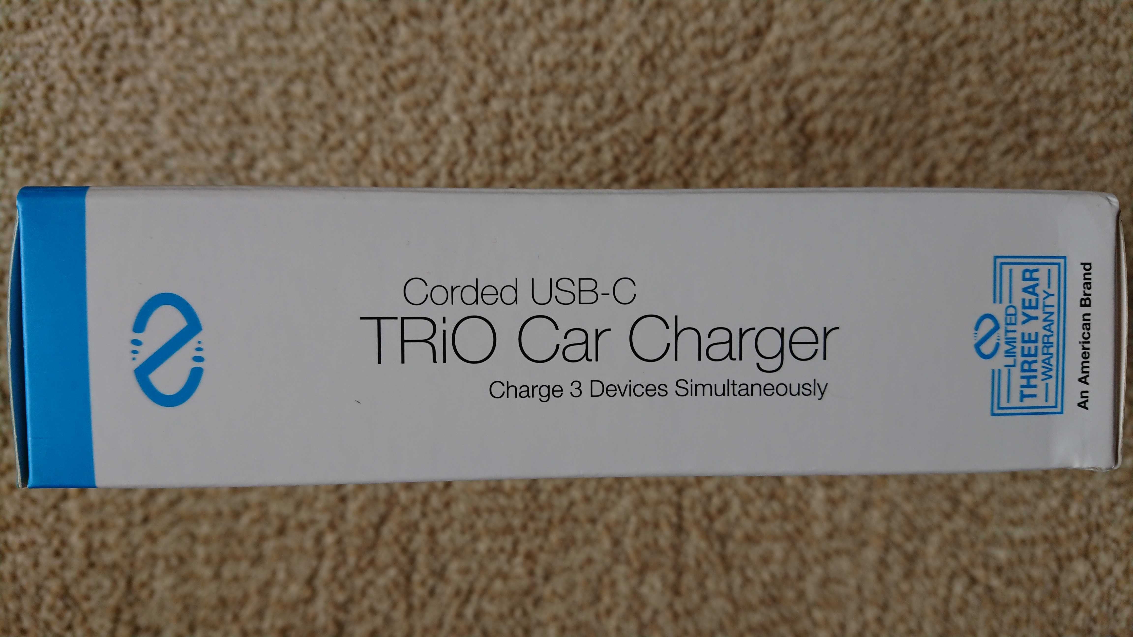 Ładowarka Naztech N420 TRIO Car Charger Corded USB-C 5.4A/27W