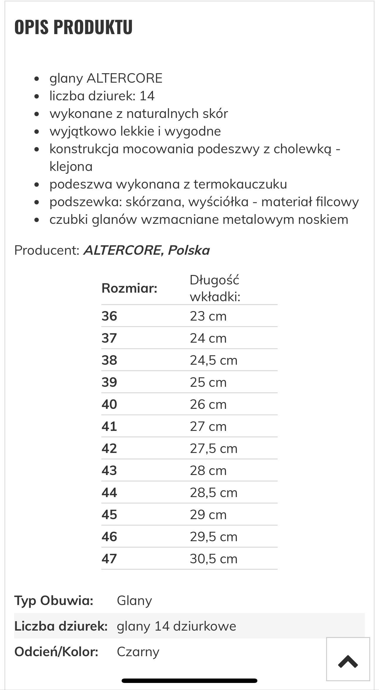 Glany Altercore 14 dziurek rozm42