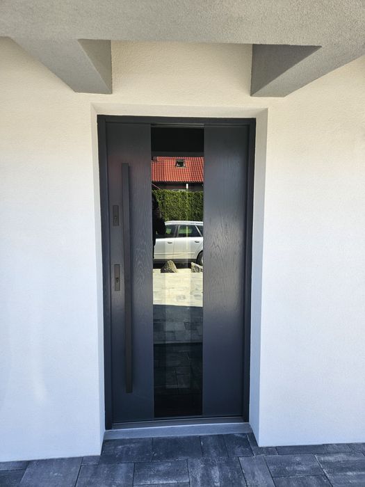 drzwi zewnętrzne drewniane producent gwarancja, montaż, dowóz