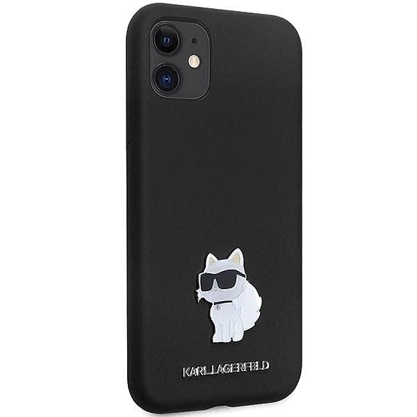 Etui Karl Lagerfeld Silicone Choupette Metal Pin na iPhone 11 / Xr - c
