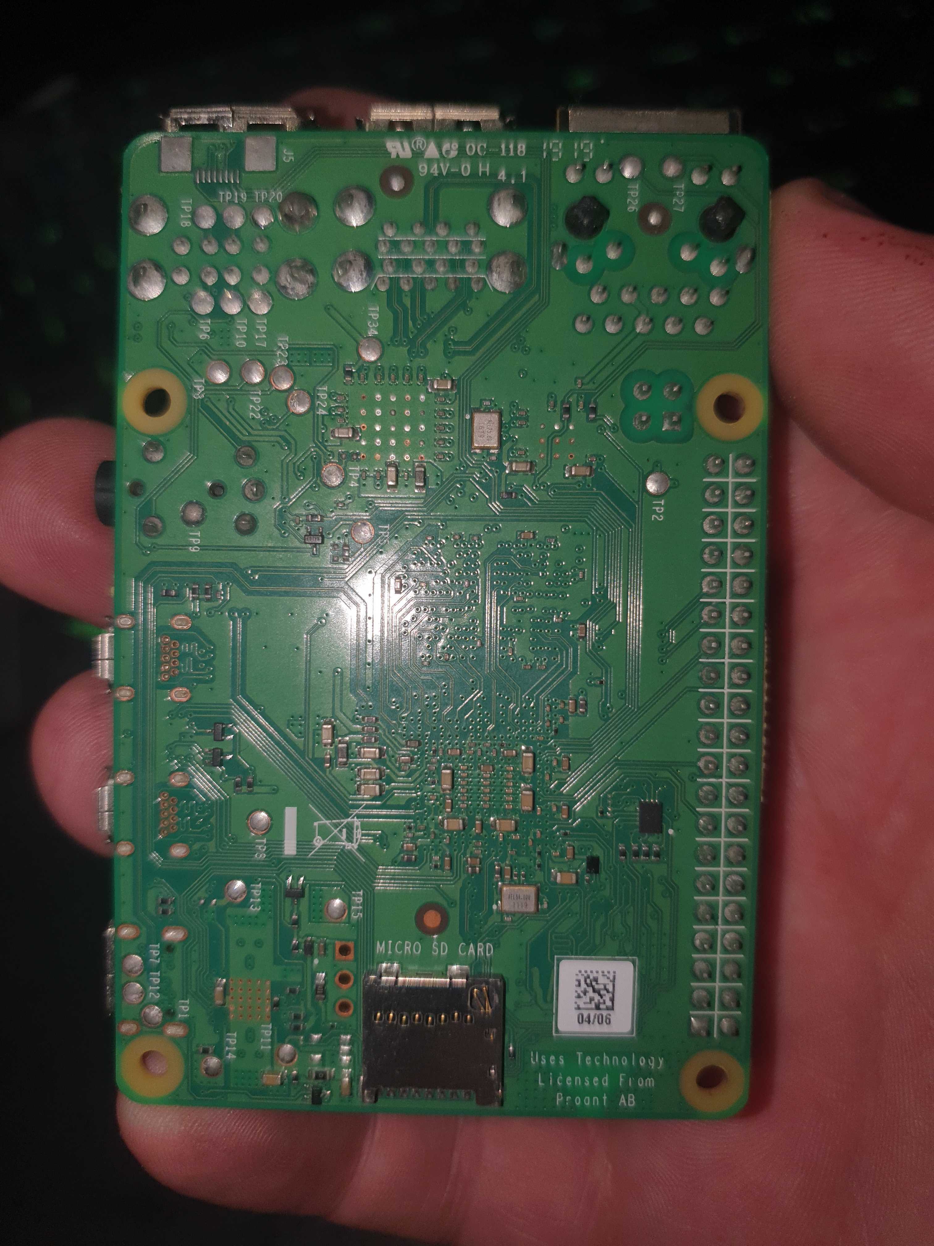 Raspberry pi 4 Model B Avariado - para reparação / peças