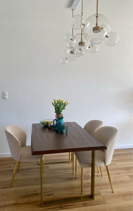 Stol po rozlozeniu 200 cm/ 140 przed