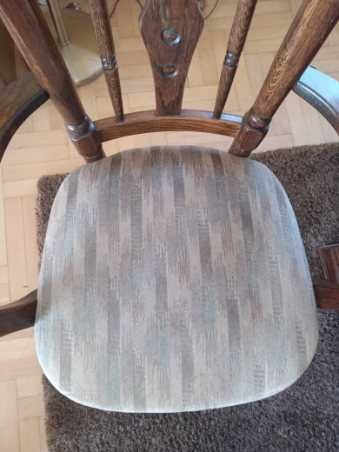 Stół dębowy i krzesła w stylu ludwikowskim