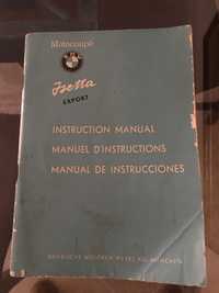 Manual de instrução da bmw isetta