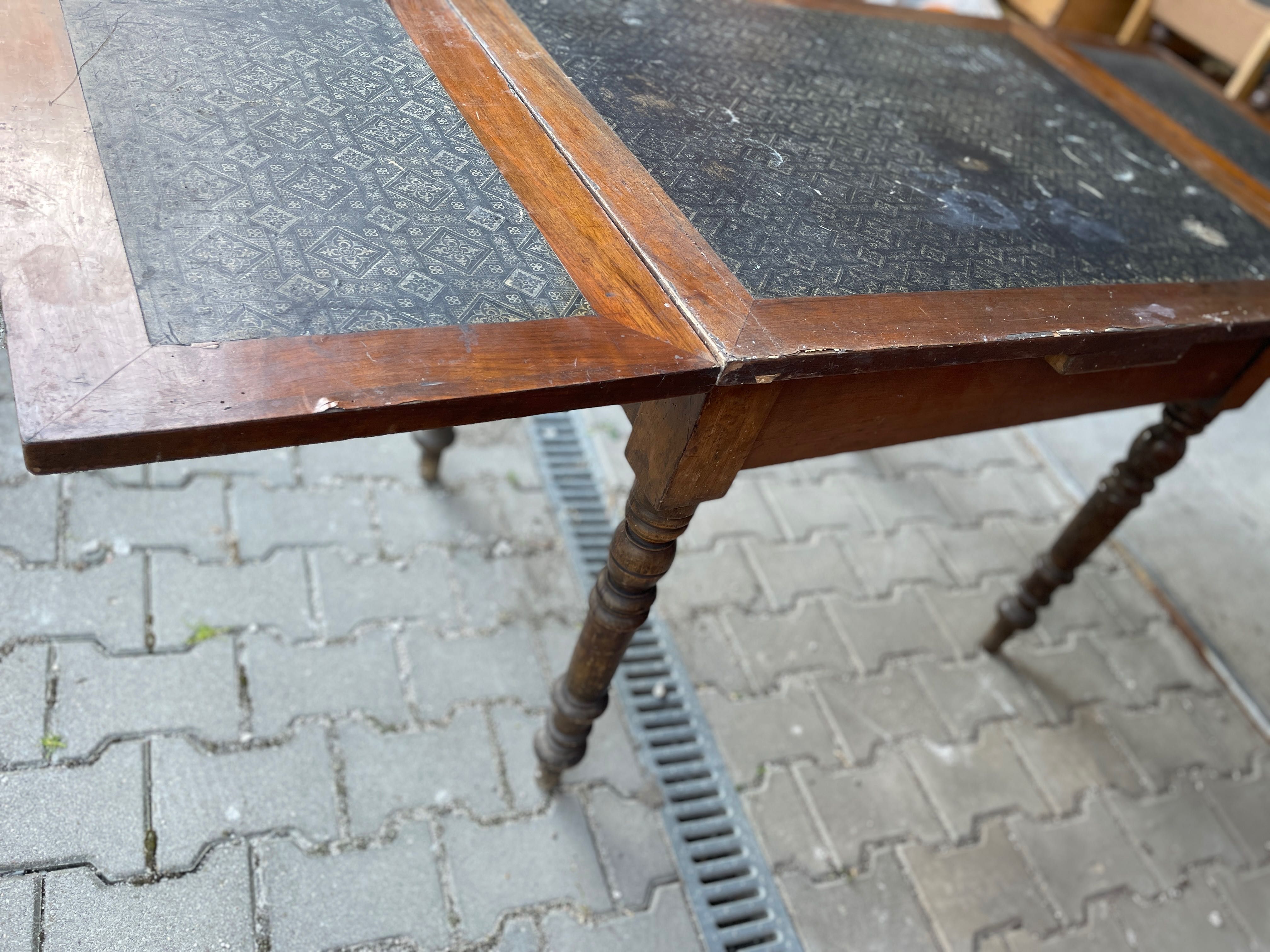 Stół drewniany rozsuwany przedwojenny  antyk do renowacji