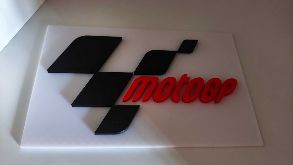 Logo MotoGP decoração desportiva para fãs de motociclismo