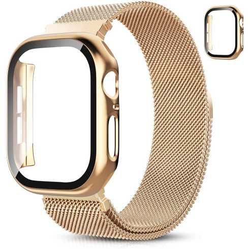 Pasek bransoleta magnetyczna z etui do Apple Watch 38/40/41/42/44/45