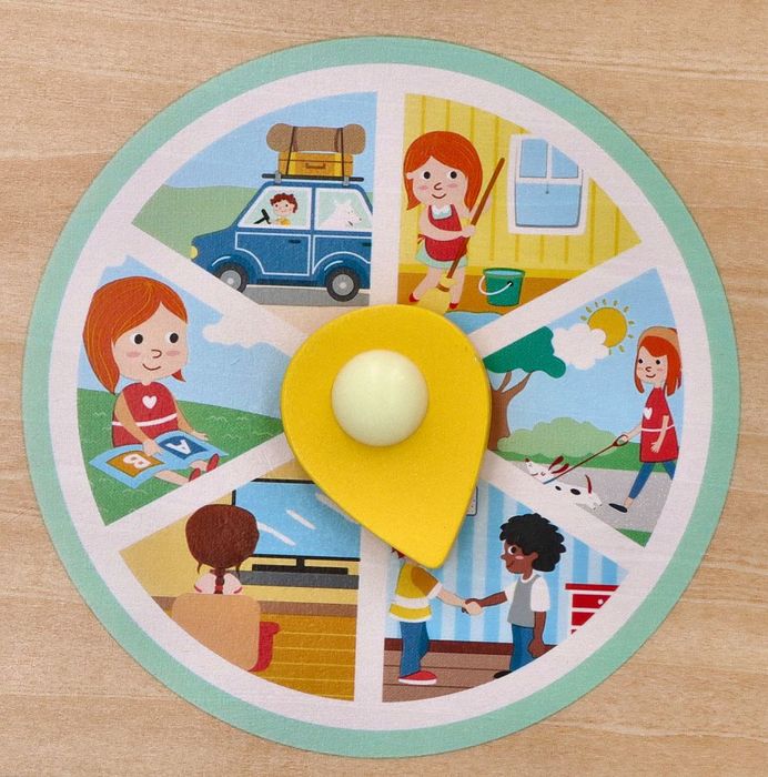 Drewniany Kalendarz Edukacyjny - Tablica Dla Dzieci