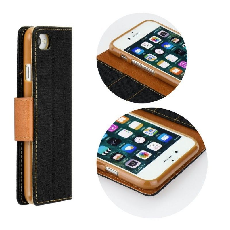 Etui Canvas Book do Iphone 12 Mini Black/Brown