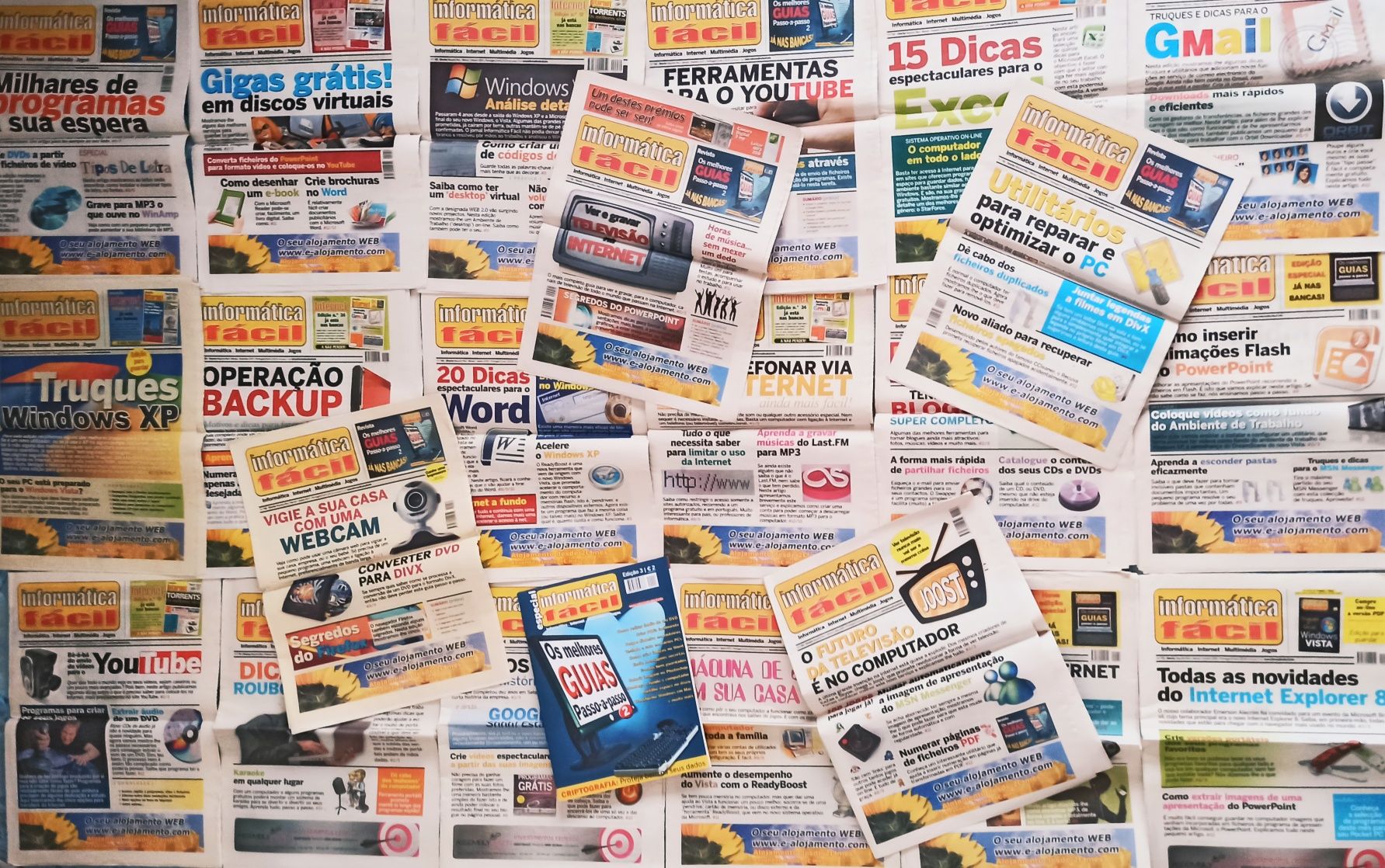 (Para Coleção) - Jornal "Informática Fácil" + CD'S de Software