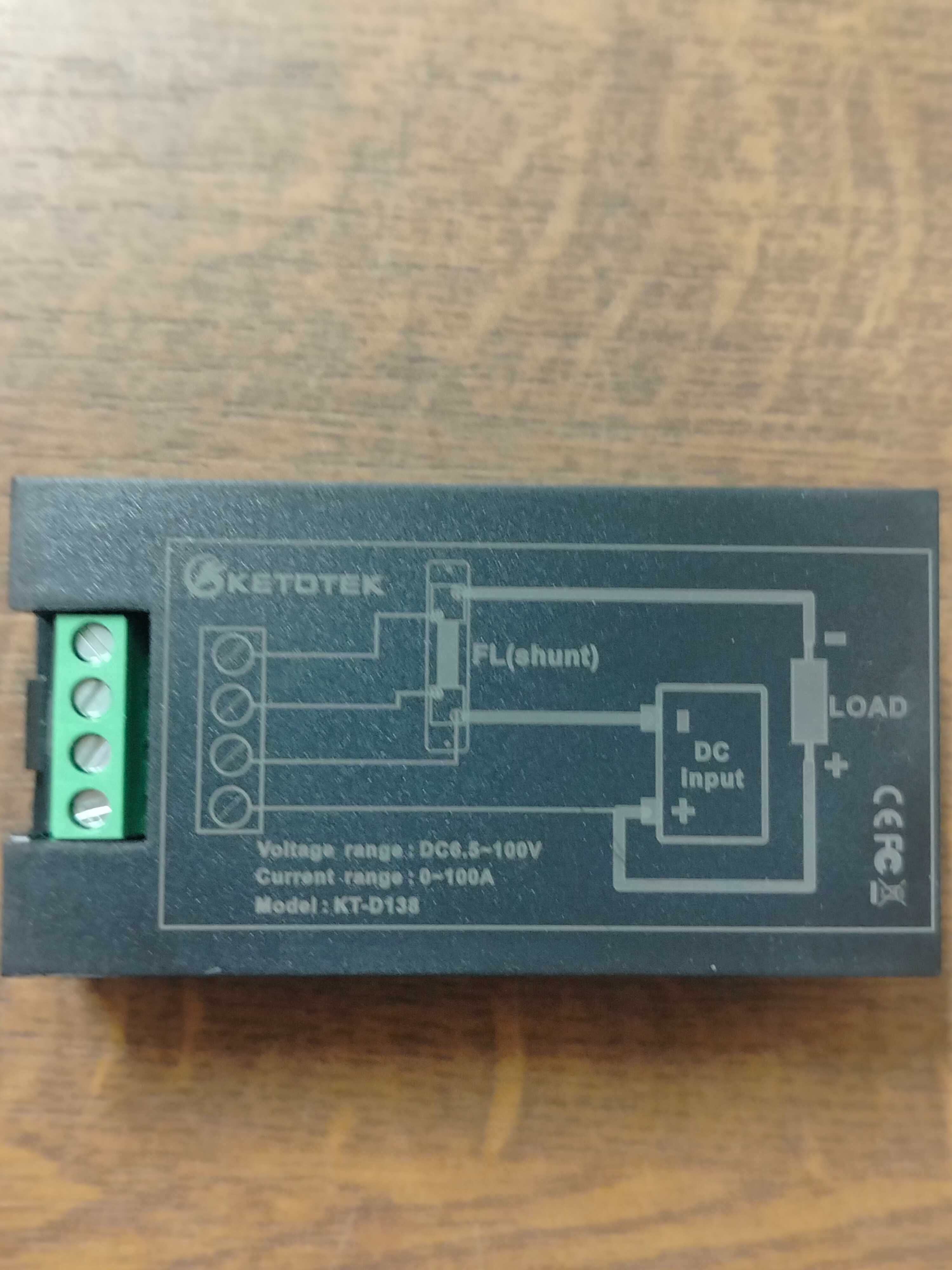 Cyfrowy amperomierz DC woltomierz KETOTEK KT-D138