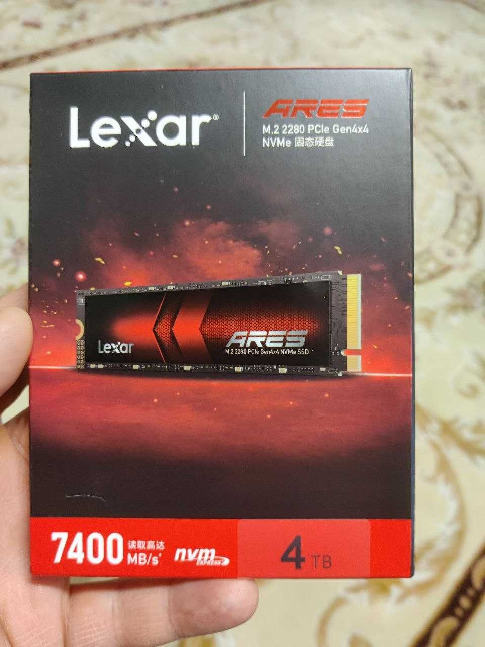SSD M.2 2280 NVMe Lexar Ares 1 Tb и 2 Tb PCIe 4.0x4 7400/6500 Mb/s