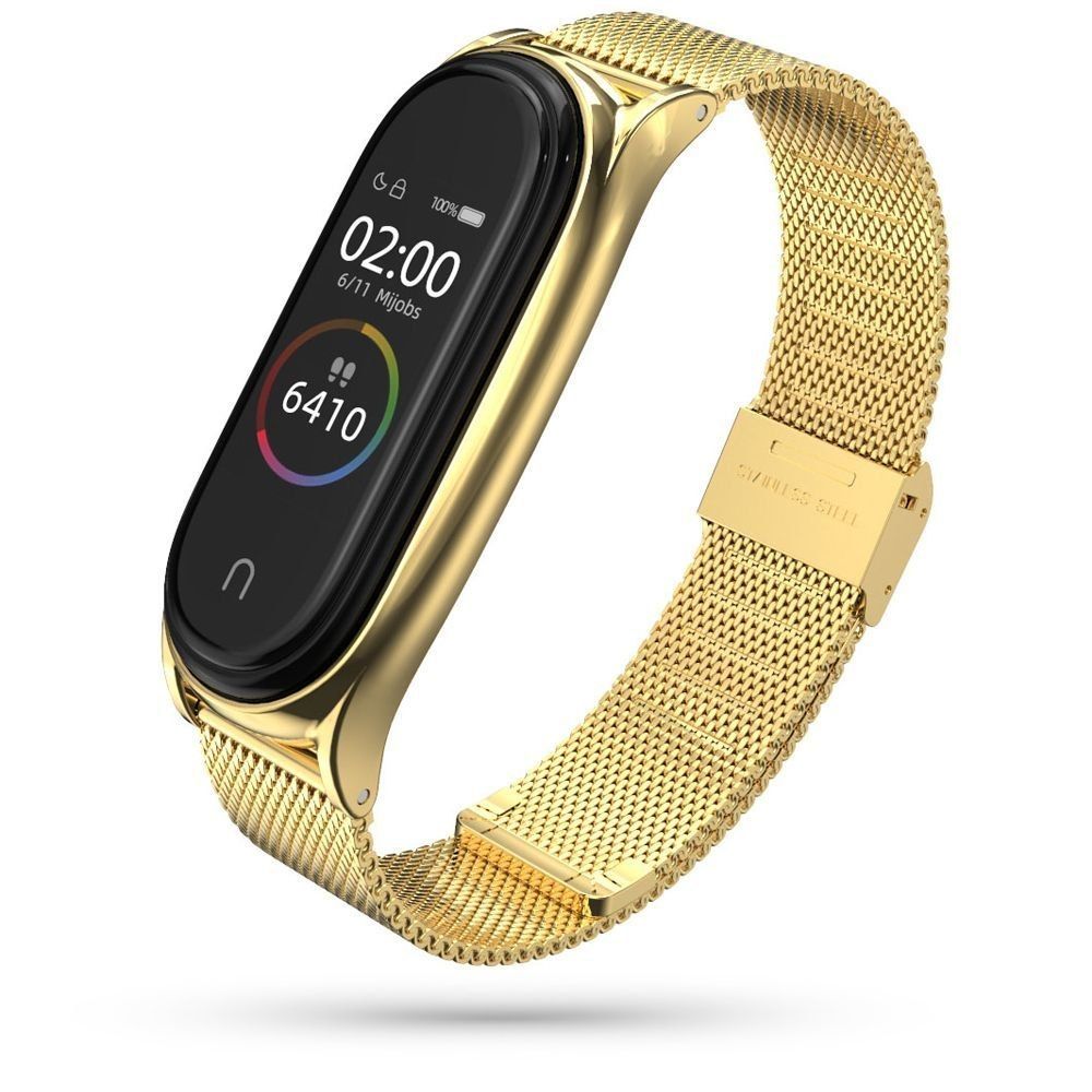 Bransoleta Milaneseband Do Xiaomi Mi Band 5 / 6 Gold