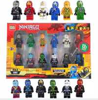 Figurki NINJAGO Klocki 12 sztuk Cały ZESTAW nowe