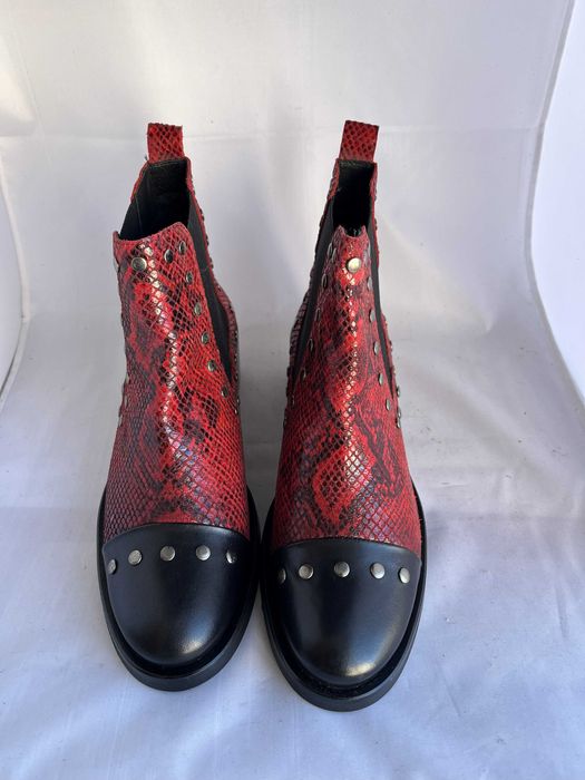Bota Chelsea  Red Snake