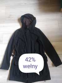 Płaszcz parka kurtka wełna Mango 40 L