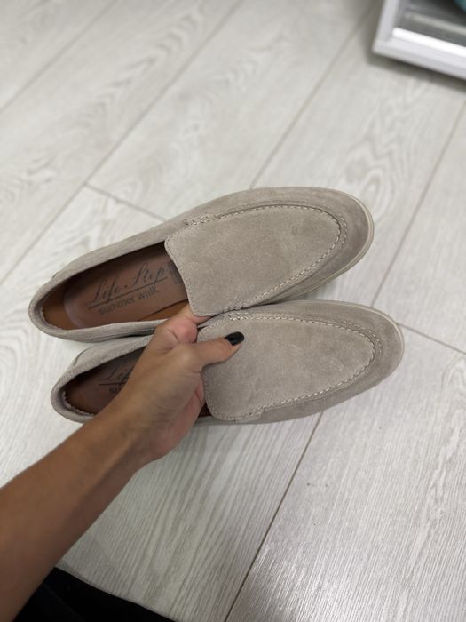 Лоферы замшевые мужские