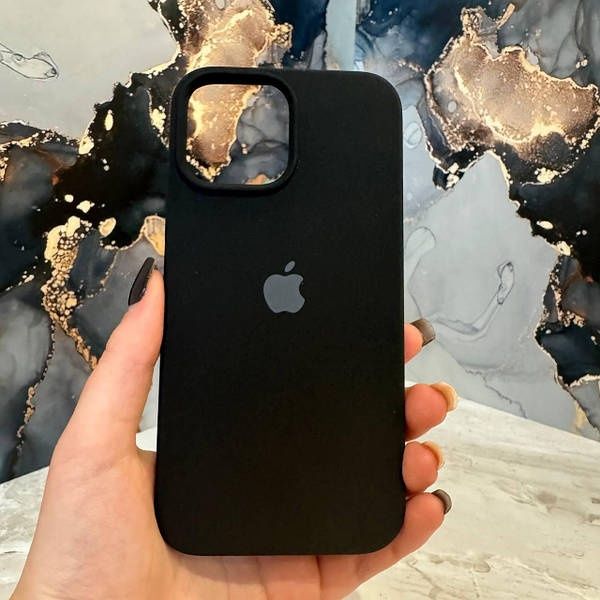 Чохол, Silicone case+скло на айфон/iphone 11,12,13,14,15 закритий низ