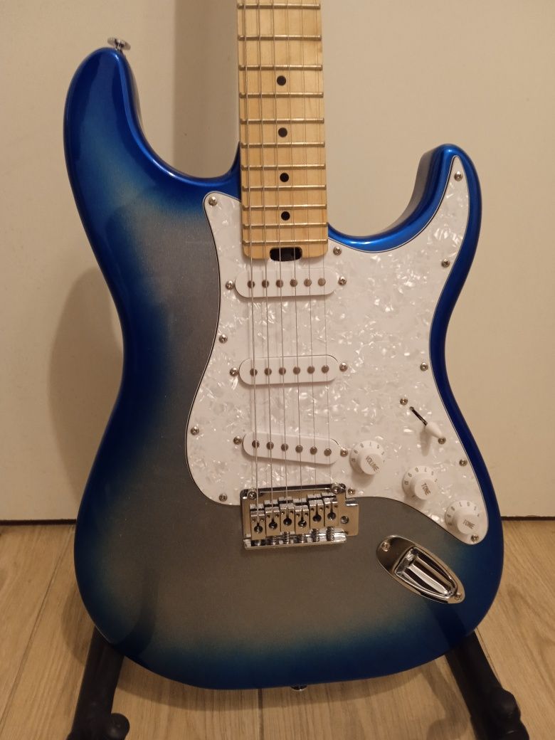 Gitara elektryczna Stratocaster niebieski + Regulacja lutnicza