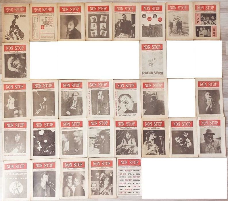 Non Stop - zestaw 30 magazynów muzycznych z lat 1983-87