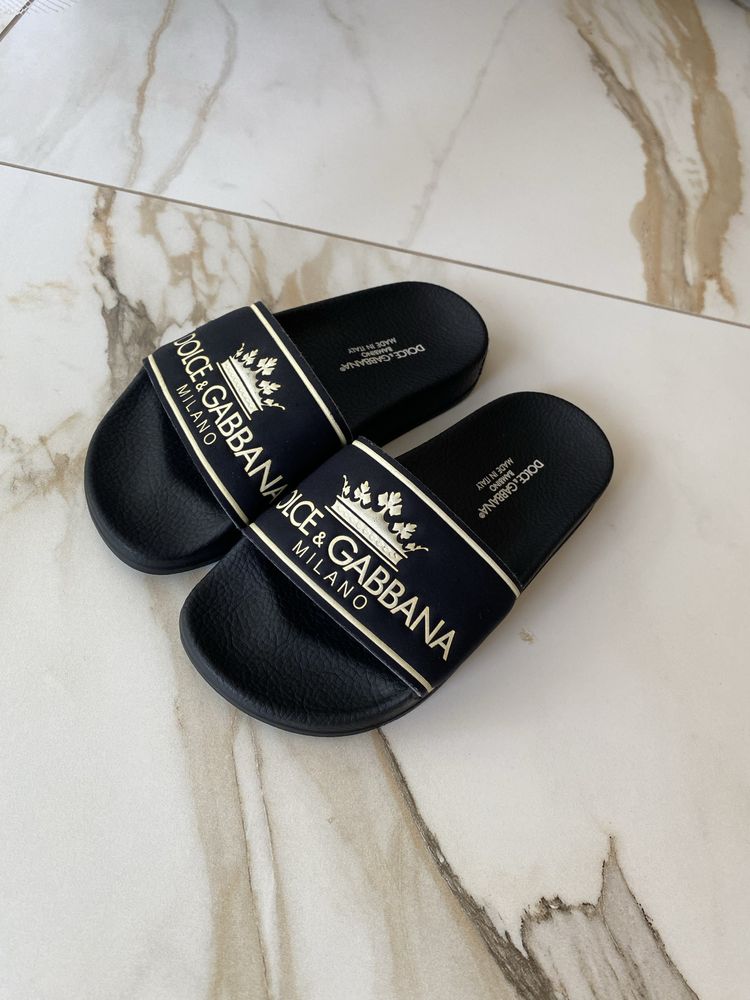 Шльопанці шльопки шлепки дитячі Dolce&Gabbana