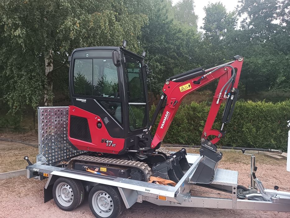 Wynajem minikoparki bez operatora i z operatorem oraz zagęszczarki