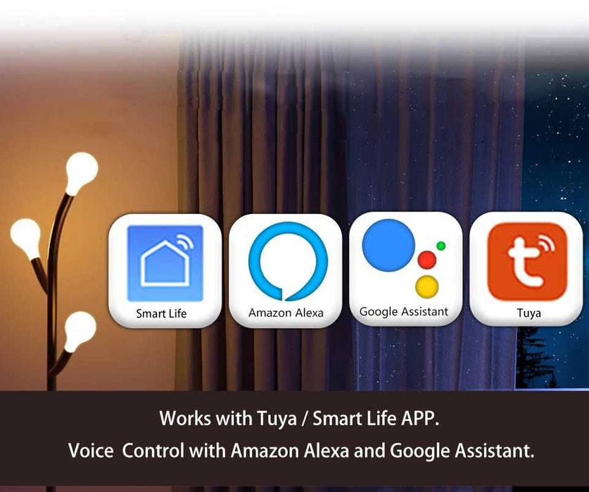 Умная Zigbee Led лампа 18Вт E27 RGB+CCT Tuya Smart Home