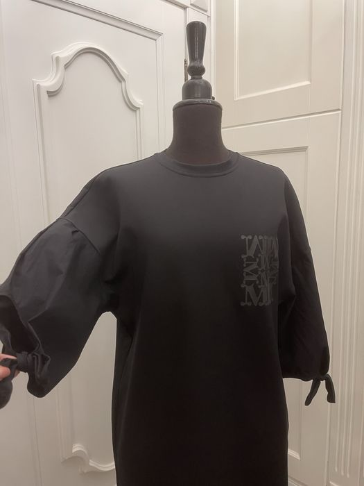 MAX MARA piękna sukienka z bufiastymi rękawkami