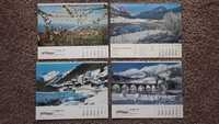 Kalendarze Szwajcaria z 1978, 1979, 1980, 1981