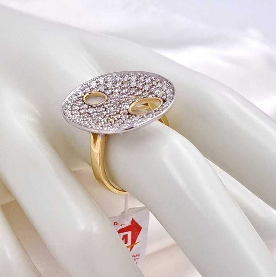 WYPRZEDAŻ !-30% Pierścionek r.17 Złoty pr.585 Glamour Z-661