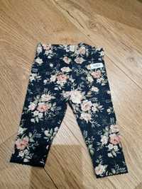 Spodnie legginsy Newbie 56 kwiaty print