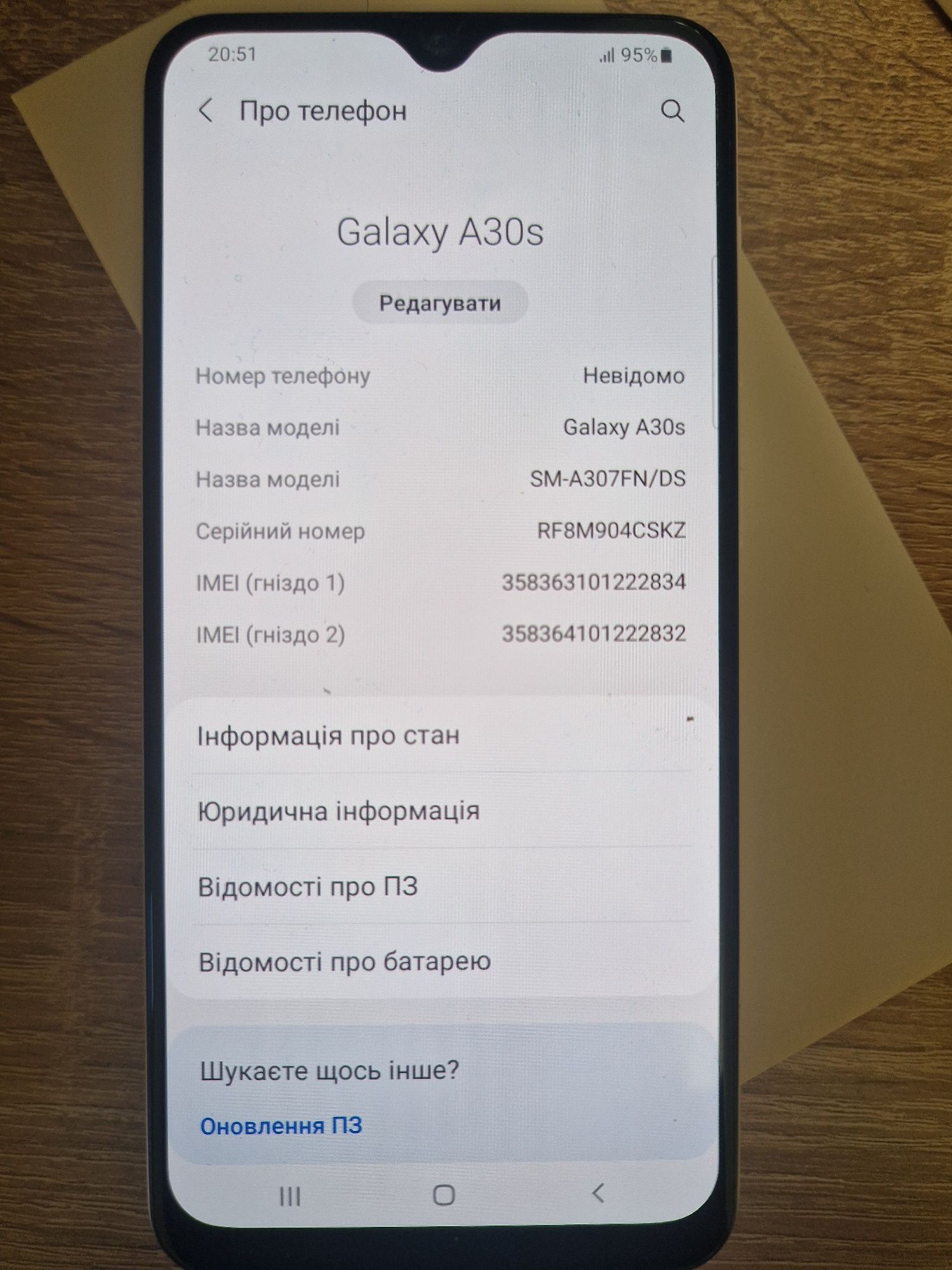 Samsung A30S з коробкою