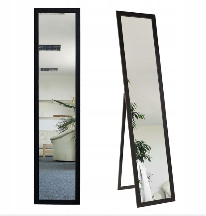 Lustro skandynawskie czarna rama