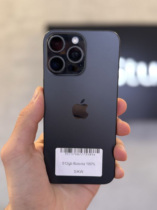 RATY 0% iPhone 15 Pro Max 512GB BATERIA 100% GWARANCJA 12 miesiecy!!!