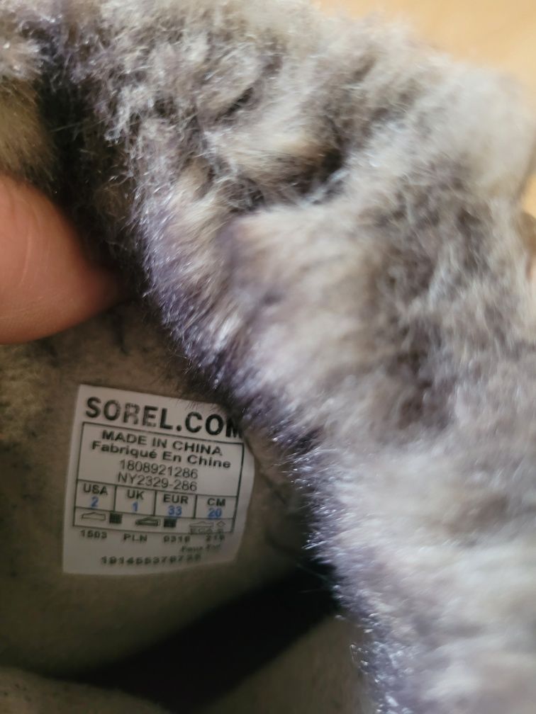 Buty zimowe rozm. 33 firma Sorel