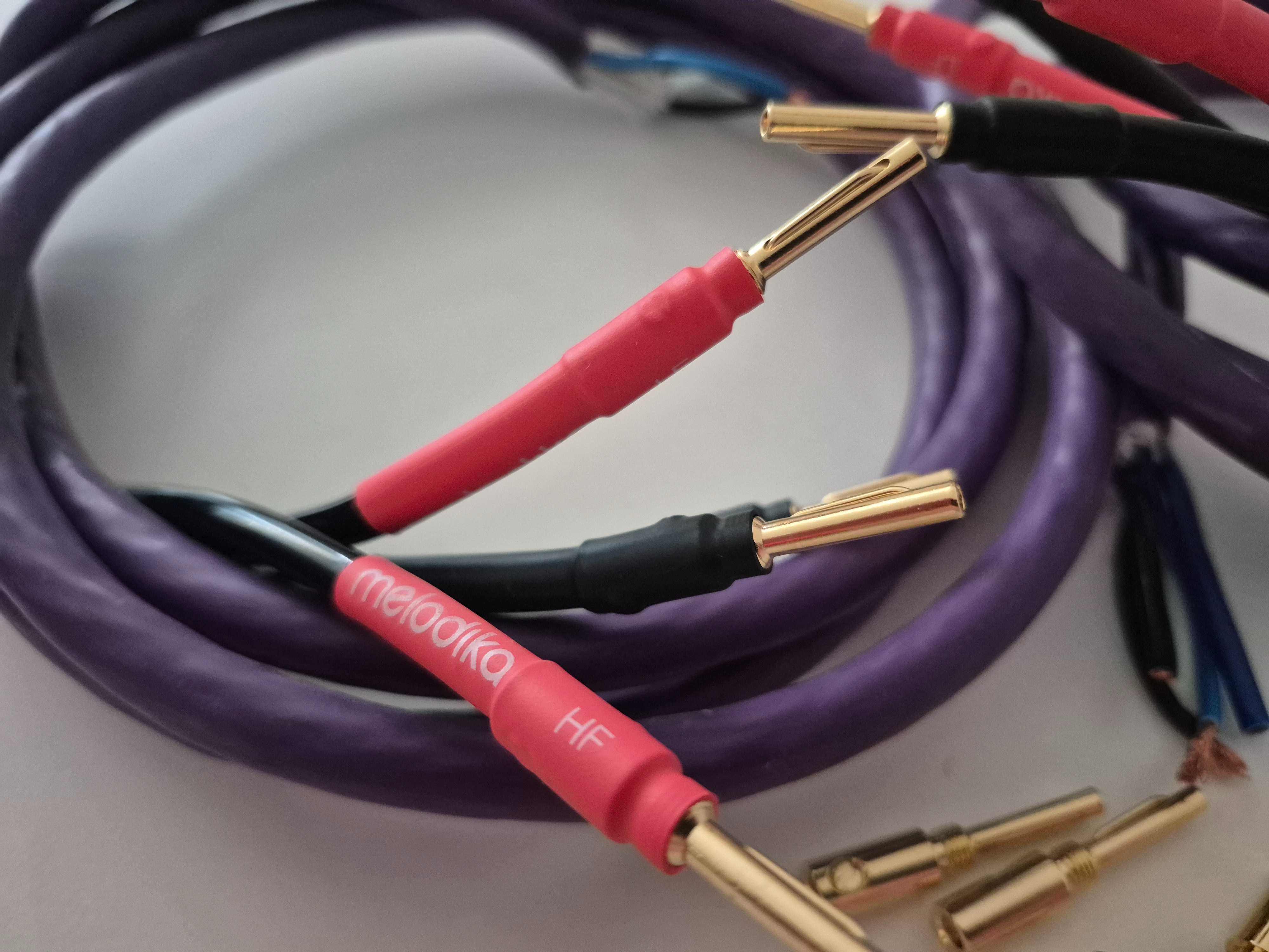 Melodika MDBW41515 Kabel głośnikowy bi-wiring OFC klasy 4N 2M - 2szt