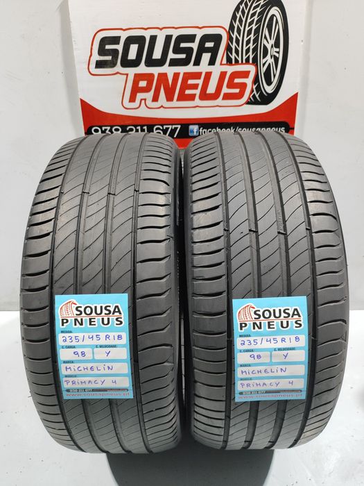 2 pneus semi novos 235-45R18 Michelin - Oferta dos Portes