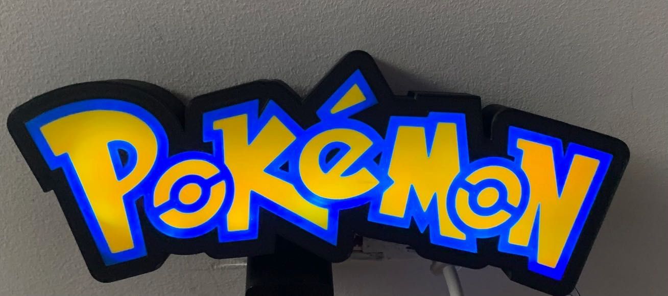 Plafon pod lampki led Pokemon