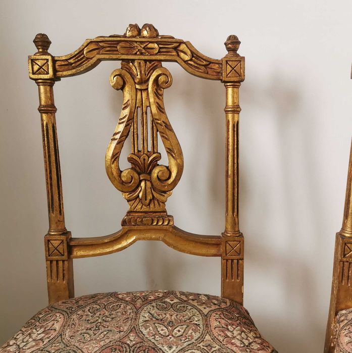 Krzesła antyk pałacowe LIRY unikat jedyne takie na OLX