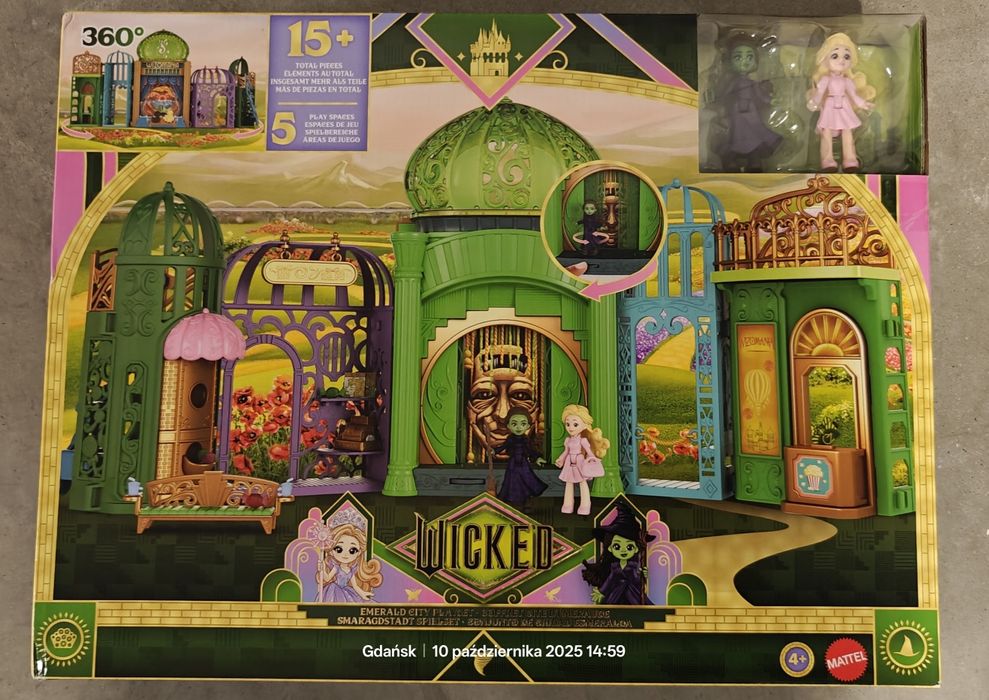 Mattel Universal Pictures Wicked Szmaragdowe Miasto Zestaw, małe lalki