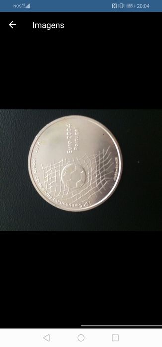 Moeda prata 1000 escudos - Euro 2004
