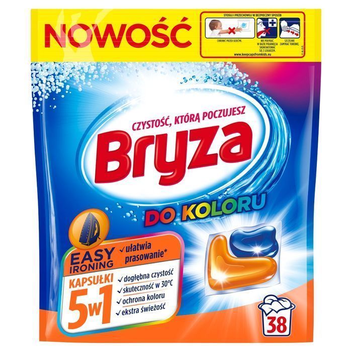 Bryza Easy Ironing 5W1 Kapsułki Do Prania Koloru 38Szt (P1)