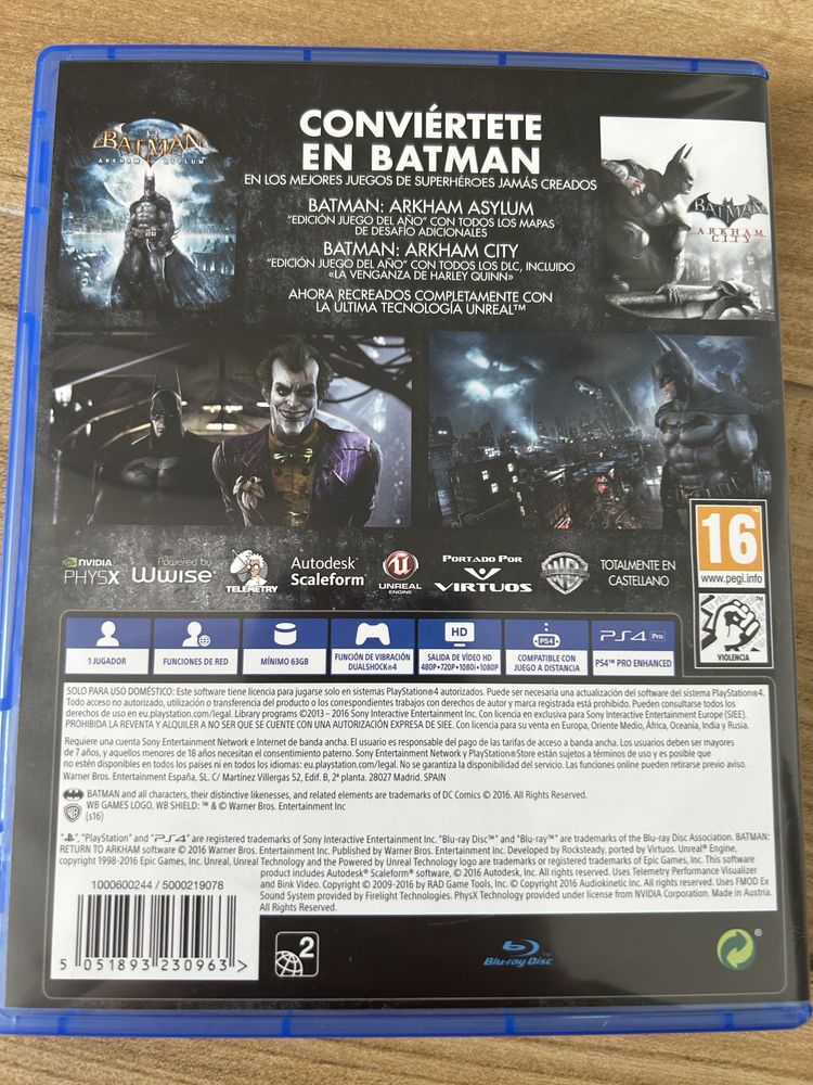 Jogo do  BATMAN PS4