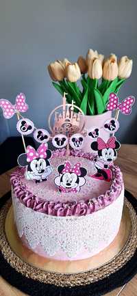 Topper tort Myszka Minnie i inne personalizowane