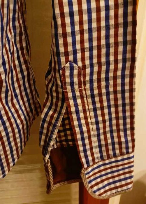 Elegancka, wzorzysta koszula męska, z długim rękawem