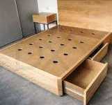 cama de casal em madeira
